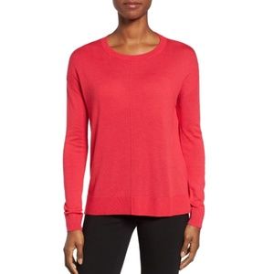 NWT Nordstrom Halogen Seam Detail High/Low Sweater